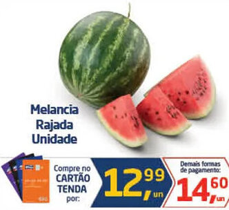 Tenda Atacado Melancia Rajada Unidade oferta