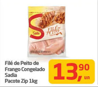 Tenda Atacado Filé de Peito de Frango Congelado Sadia pacote zip 1kg oferta