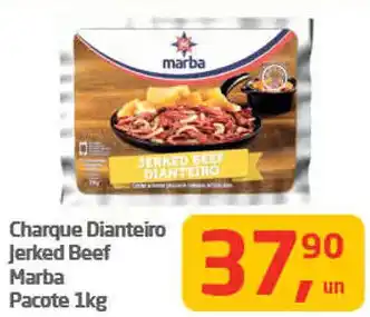 Charque Dianteiro Jerked Beef Marba Pacote 1kg