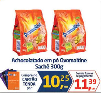 Tenda Atacado Achocolatado em pó Ovomaltine Sachê 300g oferta