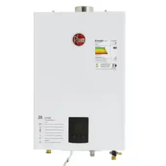 Leroy Merlin Aquecedor de água a gás rheem 26l/min gn branco digital rb3ap26pvntic oferta