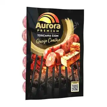 Santo Supermercados Linguiça toscana premium com queijo coalho aurora 500g oferta