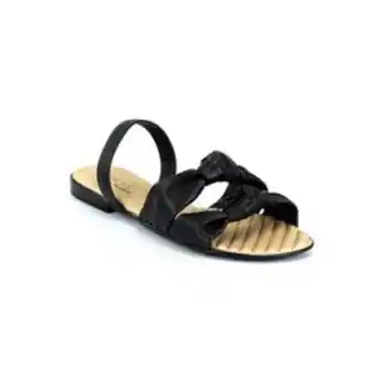Itapuã Calçados Sandália preta flats beira rio feminino oferta