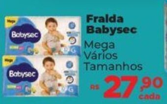 Fralda Babysec Mega Vários Tamanhos
