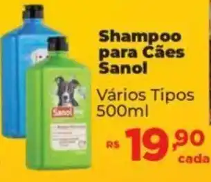 Supermercados Mateus Shampoo para Cães Sanol Vários Tipos 500ml oferta