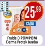 Fralda D POMPOM Derma Protek Jumbo
