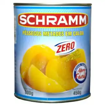 Pêssego em calda zero schramm 450g