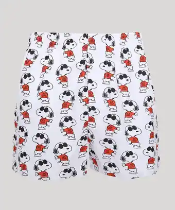 Samba canção estampada de snoopy branca