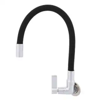 Torneira para parede de cozinha bica alta cromada e preta colors flex delinia