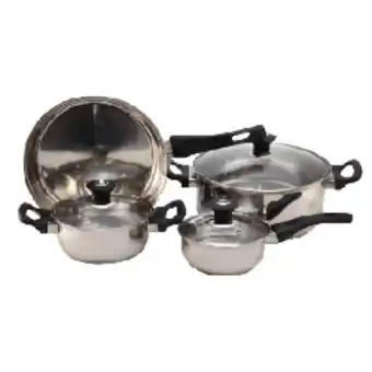 Perini Conjunto de panelas krea inox 181 com 4 peças oferta
