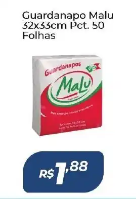Guardanapo Malu 32x33cm Pct. 50 Folhaas