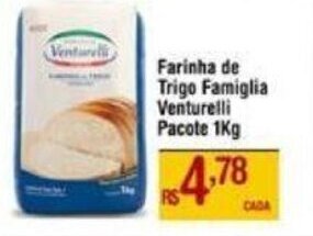 Max Atacadista Farinha de Trigo Famiglia Venturelli Pacote 1Kg oferta