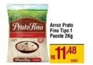 Max Atacadista Arroz Prato Fino Tipo 1 Pacote 2Kg oferta