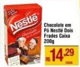 Max Atacadista Chocolate em Pó Nestlé Dois Frades Caixa 200g oferta