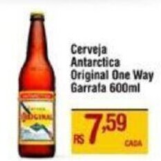 Max Atacadista Cerveja Antarctica Original One Way Garrafa 600ml oferta