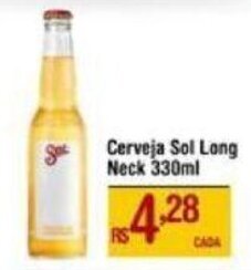 Max Atacadista Cerveja Sol Long Neck 330ml oferta