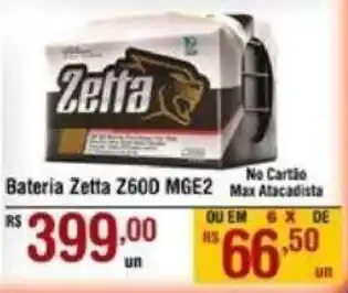 Bateria Zetta Z60D MGE2