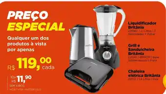 Lojas TaQi Liquidificador Britânia oferta