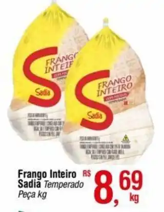 Fort Atacadista Frango Inteiro Sadia Temperado Peça kg oferta