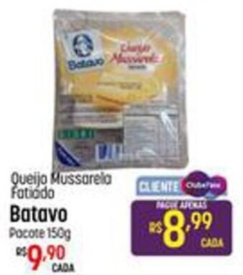Muffato Queijo Mussarela Fatiado Batavo Pacote 150g oferta