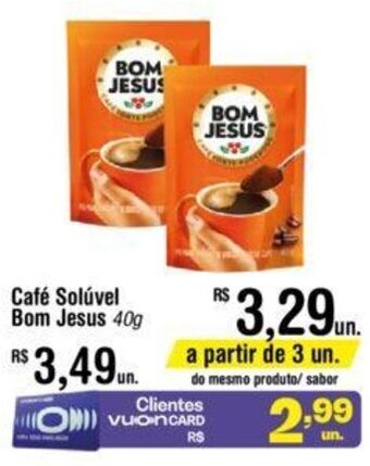 Fort Atacadista Café Solúvel Bom Jesus 40g oferta