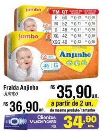Fralda Anjinho Jumbo
