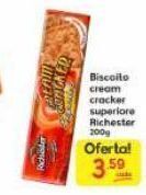 Biscoito cream cracker superiore richester 200g