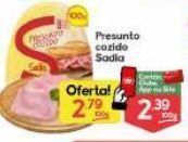 Supermercados Princesa Presunto cozido sadia 100g oferta