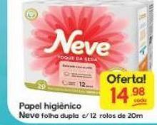 Supermercados Princesa Papel higiênico neve 12 rolos 20m oferta