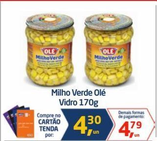 Milho verde olé vidro 170g