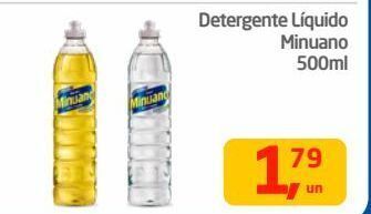 Tenda Atacado Detergente líquido minuano 500ml oferta