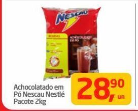 Tenda Atacado Achocolatado em pó nescau nestlé pacote 2kg oferta