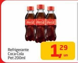 Tenda Atacado Refrigerante coca-cola pet 200ml oferta