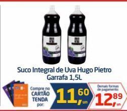Tenda Atacado Suco integral de uva hugo pietro garrafa 1,5l oferta