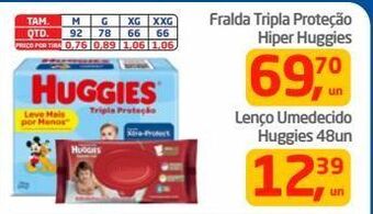 Tenda Atacado Fralda tripla proteção hiper huggies oferta