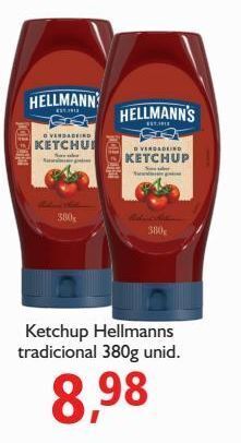 Supermercados ABC Ketchup hellmann's tradicional 380g oferta