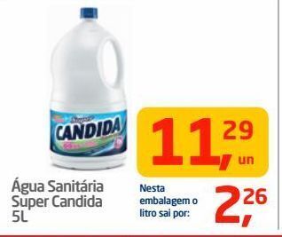 Tenda Atacado Água sanitária super candida 5l oferta