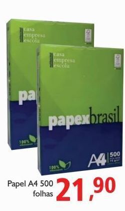 Supermercados ABC Papel a4 500 folhas oferta
