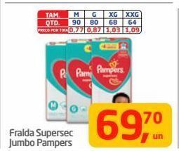 Tenda Atacado Fralda supersec jumbo pampers oferta