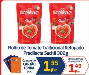Tenda Atacado Molho de tomate tradicional refogado predilecta sachê 300g oferta