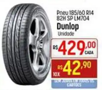 Muffato Pneu 185/60 R14 82H SP LM704 Dunlop Unidade oferta