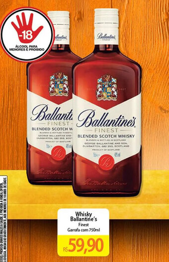 Atacadão Whisky Ballantine's Finest Garrafa com 750ml oferta