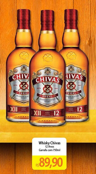 Atacadão Whisky Chivas 12 Anos Garrafa com 750ml oferta