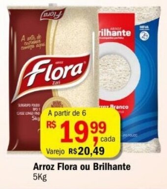 Ultrabox Arroz Flora ou Brilhante 5Kg oferta