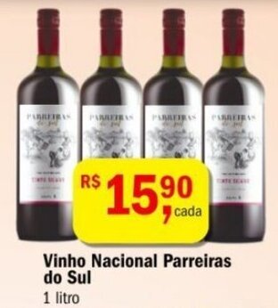Ultrabox Vinho Nacional Parreiras do Sul 1 litro oferta