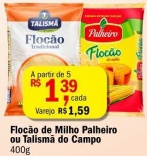 Ultrabox Flocão de Milho Palheiro ou Talismã do Campo 400g oferta