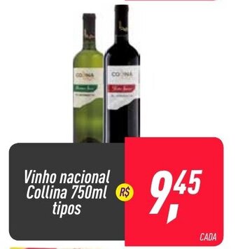 Frangolândia Vinho nacional Collina 750ml oferta