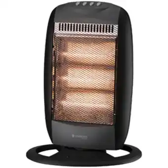 Leroy Merlin Aquecedor elétrico halógeno 1200w 220v preto mercury cadence oferta