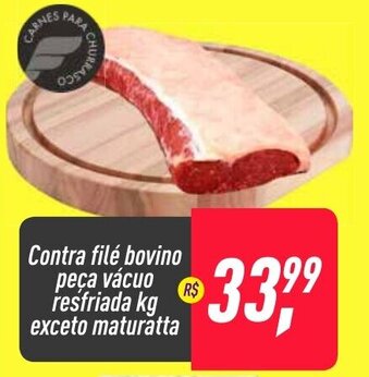 Contra file bovino peca vacuo resfriada 1kg