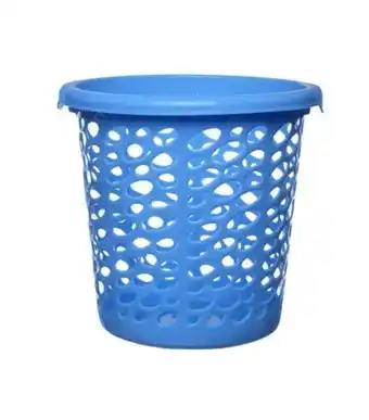 Freitas Varejo Cesto telado plástico azul baby new plastic 10l 1338 oferta
